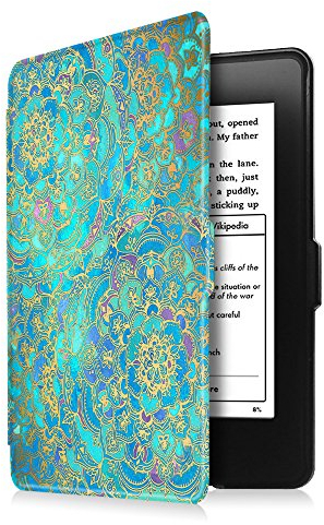 Fintie Hülle für 6 Kindle Paperwhite 2012-2017 (Modellnummer: EY21, DP75SDI) - Schutzhülle mit Auto Sleep/Wake (Nicht GEEIGNET für wasserfest Kindle Paperwhite 10./ 11. Generation), Jade