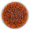 GLOREX Rocailles 2,6 mm, 17 g, Glas, Hellbraun, 4 x 4 x 1.5 cm