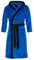 Di Ficchiano Herren MONZA Bademantel mit Kapuze Morgenmantel Herren Nachtwäsche Saunamantel Öko-Tex Standard 100 verifiziert - XXL, Blue Black