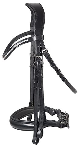 PFIFF 102710 Anatomischer Kandarenzaum Kilian, schwarz, Full