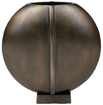 Lambert - Dekorationsobjekt - Akuma - skulpturale Vase - Bronze Antik - Maße (LxBxH): 33 x 6,5 x 34,5