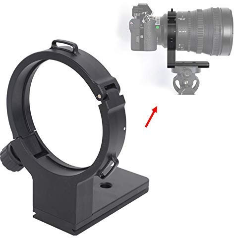 Camera Lens Collar 74.5mm Tripod Mount Ring for Sony FE PZ 28-135mm f/4 G OSS Lens, Built-in Arca Swiss Type Quick Release Plate for Tripod Ball Head of ARCA-SWISS PMG BENRO Fit