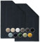 Blumtal 2er Set Premium Frottier Badematte - Badeteppich Oeko-TEX® Zertifiziert, waschbarer Badvorleger 50x80cm, saugstark & weich, dunkelblau