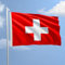 Flagge der Schweiz, 150 x 220 cm, aus nautischem Polyester, 115 g/m², mit doppeltem Rand, Seil und Mantel. Behandlung Flamme, Reparaturant B1, geeignet sowohl für den Innen- und Außenbereich