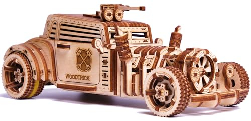 Wood Trick Apokalyptisches Auto - 3D-Holzpuzzle für Erwachsene und Kinder zum Bauen - Fahrt bis zu 8 m - Holzmodellauto-Bausätze zum Bauen für Erwachsene
