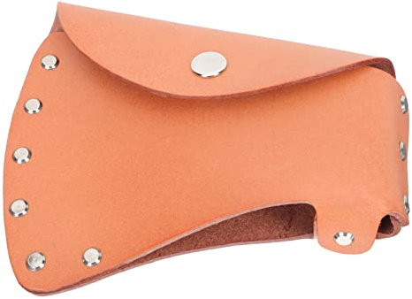 YARNOW Leather Axe Sheath, Portable Axe Head Cover for Outdoor Camping, Brown