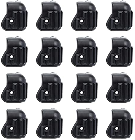 Milisten Eckenschutz für Lautsprecher, rechtwinklig, Winkelschutz für Lautsprecher, Gitarre, Lautsprecher, Schrank, Eckschutz, rechtwinklig, Kunststoffverstärker, 16 Stück