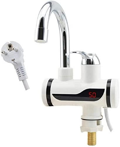 SLS SHOP Rubinetto Miscelatore Biocomando Elettrico Spina Caldaia Acqua Calda Con Display