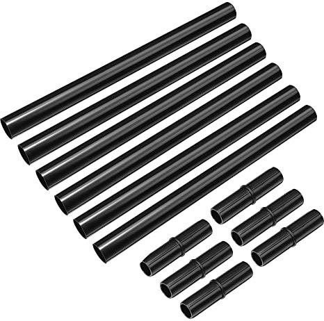 sourcing map Solar Torch Light Extension Pole and Joint Kit 12 Inch Landscape Light Replacement Connector for Garden Pathway Lighting, 6 Set