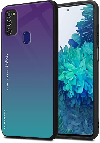 RankOne Gradient Glitter Handy Hülle für Samsung Galaxy M21 / Galaxy M30s (6.4 Inches), Dünne Schlanke Schutzhülle - 3