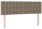 vidaXL LED Kopfteil Polsterkopfteil Bettkopfteil Betthaupt für Bett Bettgestell Bettrahmen Schlafzimmer Bettzubehör Taupe 144x5x78/88cm Stoff