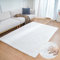 ORINOVA Teppich Wohnzimmer Waschbar Weiß 120x180 cm Kunstfell Flauschiger Kurzflor fellteppich Schlafzimmer Kinderzimmer Bettvorleger Gegend Deko Weich Rechteckig