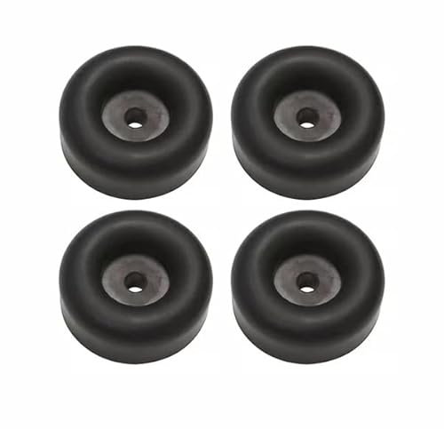 Paquete de 4 almohadillas de goma para aislamiento de pies, arandelas de goma gruesas, topes redondos de goma, almohadilla de amortiguación de parachoques, almohadillas de amortiguación de