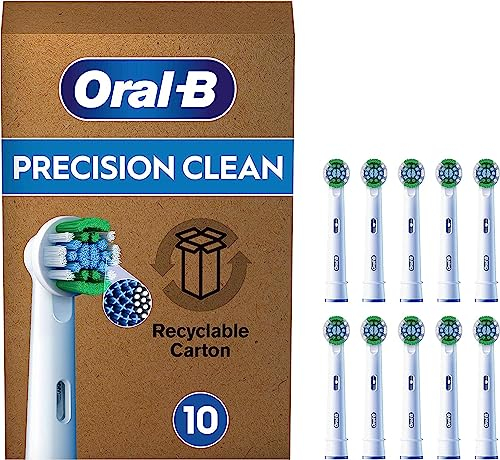 Oral-B Testine Di Ricambio per Spazzolino Elettrico, 10 Testine Pro Precision Clean, Confezione Adatta Alla Buca Delle Lettere