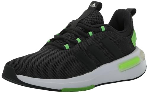 adidas Men TR23 Racer Shoes, Carbon Polished Lime, 10.5 UK