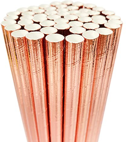 morneve Paille Papier Ultra Large, 9mm Pailles Jetable en Carton, Idéal pour Bubble Tea Boba Smoothies Milkshakes Slushies, Le mariage Anniversaire la douche Accessoires Fournitures de fête, 66pcs