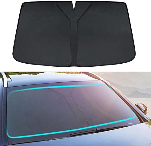 LUKBUT Apto para Mercedes Benz GLC Coupe 2016-2022, Parasol para Parabrisas de Coche, Parasol para Parabrisas Delantero Plegable, para Mantener el vehículo más Fresco