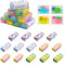 JIANTA Radiergummi Kinder Set, 24 Pcs, 2B Weich mit Dinosauriermuster, Duftend, für Schule, Zuhause, Büro, 4 Farben