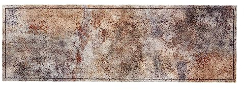 Astra Flauschige Sauberlaufmatte weich - Pure & Soft - Hello Welcome 50 x 150cm - Waschbarer Küchenteppich innen - Türmatte strapazierfähig - Teppich läufer
