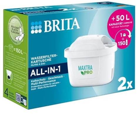 BRITA 798212 Water Filter Cartridges, Activated Carbon, Multicoloured