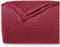 Dreamzie - Kuscheldecke 220x240 cm - Flauschig Fleecedecke Mikrofaser 100% Polyester 260gsm - Decke Sofa mit Fischgrätmuster und weicher Haptik - Burgunderrot