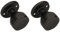KOTARBAU® Türknauf Drehbar 5 Farbe Türbeschlag Türkugel Türgriff Stahl Lackiert Kugelknauf Türknopf Drehknauf Tür Tor Griff 1 St. Robust Top (Schwarz) (Packung mit 2)