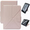 FineGear Universal Hülle für 7'' Kindle Colorsoft Signature Edition 2024/7'' Paperwhite 2024/6.8'' Paperwhite 2021, Glattes und weiches PU Leder - Rosa
