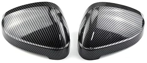 SOPOUT Auto Rückspiegel Spiegelkappen, für 17-19 Audi A4 B9 A5 Ersatz Seitenspiegel Abdeckkappen Auto Außenspiegel Abdeckung, B Carbon Fiber