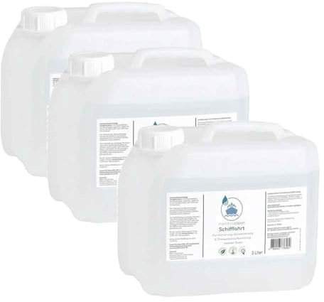 3x 3 Liter membraclean Trinkwasseraufbereitung Schifffahrt (Boote & Yachten) - Die perfekte Lösung für sicheres Trinkwasser an Bord - Wasseraufbereitung, Biofilmabbau und Konservierung