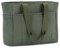 VASCHY Cabas Femme, Léger Sac à Main Matelassé Femmes 15,6 Pouces Sacoche Ordinateur Grande Capacité Sac de Cours avec Fermeture Éclair pour Travail/École/Voyage/Achats Vert
