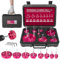 E-cowlboy PVC Pipe Reamer Kit, 8-Piece Set, Fits Standard 1/2 Drills, Includes P3/4, 1-1/4, 1-1/2, 2-1/2, 3, 4
