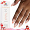 EBANKU Semi Cured Gel Nail Strips, French Manicure 24 Pcs Gel Wraps for Nails Stickers, Easy Apply & Remove for Salon Quality Manicure, Gel Nail Strips with Nail File and Stick