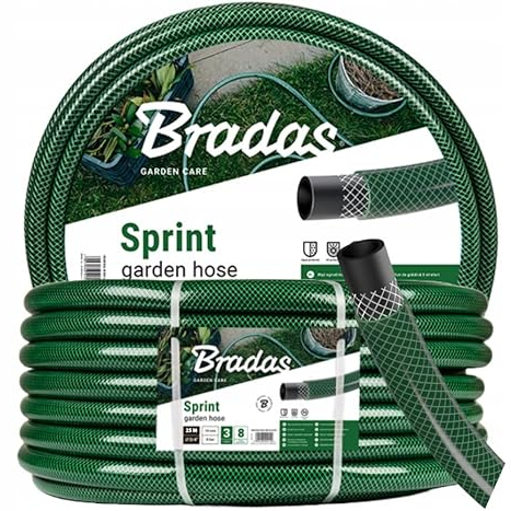 Pullmer Gartenschlauch 10 m 1 zoll, Wasserschlauch Grün, Schlauch Garten