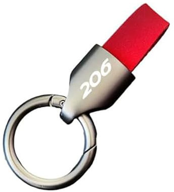 XWSBUDE Porte-Clés de Voiture, pour Peugeot 206 Résistant Rayures Porte-clés Porte Clé Voiture Porte Clés Mode Excellent Auto Accessoires,B-M