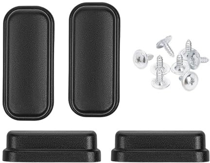Ronyme 4 Pieces Suitcase Bottom Stud Feet Pads with Screws Lightweight Repair Parts Easily Install Accessories Replacement, Style B