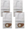 Alanmoship Lot de 4 sacs à poussière de rechange haute efficacité pour aspirateurs Nilfisk Buddy II pour garder votre environnement propre