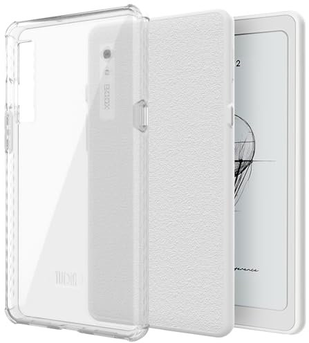 TUDIA SKN Clear - Carcasa trasera para Onyx Boox Palma 2, esquinas reforzadas, a prueba de golpes, delgada, antiamarilleamiento, parte trasera transparente, agarre ligero, parachoques de TPU