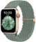 CeMiKa Compatible avec Apple Watch Bracelet 44mm 46mm 45mm 49mm Homme Femme, Tressé élastique Stretch Alternative Sport Band pour iWatch Series 10 9 8 7 6 5 4 3 SE Ultra 2 1,Vert