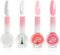 Maggidea Nail Polish Set - 4Pcs Nude Pink White Clear Nail Varnish and Pink Base Coat - Long Lasting & Quick Dry Finger Polish - No Need UV Nail Paint Manicure DIY at Home for Women