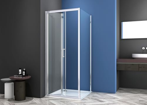 Box Doccia 2 lati 70x90 cm fisso + soffietto H195 cm ISA Cromato