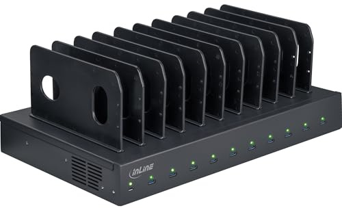 Inline Multiport PowerStation Caricatore Rapido USB-C 10 Porte 1000W PD 3.0 QC 5.0 Stazione di Ricarica per Notebook e Smartphone 31516B