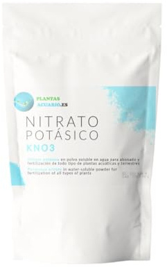 Nitrato de Potasio 1Kg, Abono Nitrato Potasico Fertilizante hidrosoluble para Plantas de Jardín y Acuario (KNO3)