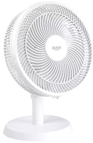 Pedestal/Desk Fan | Quiet Cooling with Oscillation & Adjustable Tilt | 3 Speed Settings | Modern Matte Finish | Strong Round Base | Ideal for Home & Office - 12-Inch