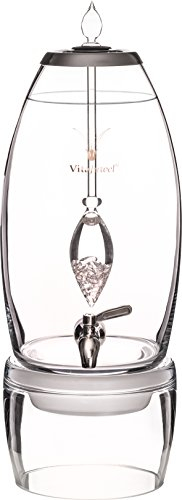 VitaJuwel Grande Diamonds | Wasserspender mit echten Diamantsplittern (4 ct.) & Bergkristall für Innere Stärke und Energie