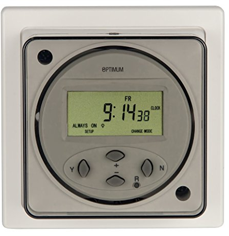 Optimum Digital 24 Hour/7 Day Socket Box Time Switch, White, One Size