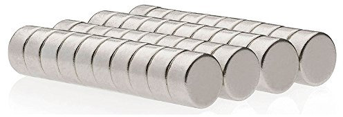 HAB & GUT -MC00V-40-40 Mini Magnete NEODYM, extra stark N45 - für Magnettafel Kühlschrank Whiteboard 6x3mm - Das Original