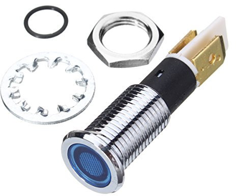 Alamor 12V 10Mm Led Armaturenbrett Blinker Warn Signal Lampe-Blau