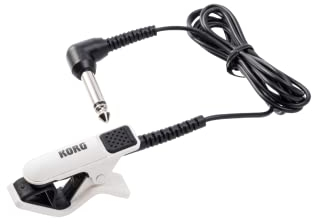Korg CM-300-WHBK Improved Design Contact Microphone for clip-Type Tuners