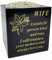 David Fischhoff Memorial Black Rose Bowl with Gold Wording Graveside Flower Vase (Black & Gold - Lily, Wife)