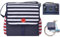 millybo BETSIE Single Fahrradtasche Gepäckträgertasche Gepäckträger Tasche Fahrrad Tasche viele Muster (240.002 Sailor Navy-Red)
